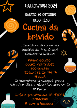 Laboratorio di cucina  halloween per bambini